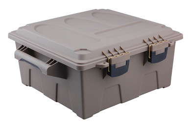 Reliant 10118 Ammo Crate Utility Box Tan Plastic 19 in x 15.75 in x 8 in