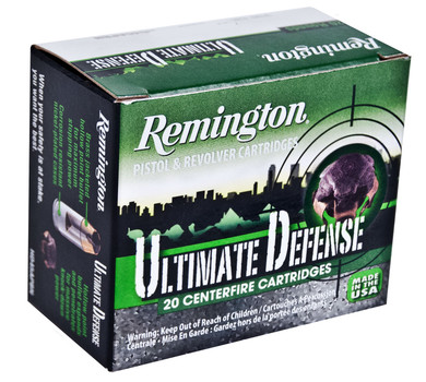 Remington Ultimate Defense Handgun Ammunition, 9mm Luger | HD9MMBN