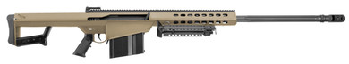 Barrett 14029 M82A1 416 Barrett 10+1 29 in Fluted Barrel, FDE Cerakote Steel Receiver, Fixed Synthetic Stock w/Sorbothane Recoil Pad, Includes Hard Carry Case, Rifle
