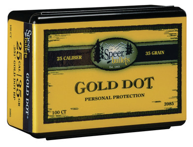 Speer Gold Dot 25 Caliber 35 Grain Bullets | 3985