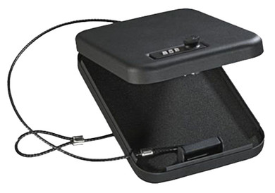 Stack-On PC95C Combination Lock Portable Security Case 6.5 in x 9.5 in x 1.75 in Black