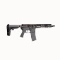 Stag 15012211 Stag 15 300 Blackout 8 in Pistol 30+1 Black Hard Coat Anodized Black Nitride No Brace Magpul MOE SL Grip Left Hand