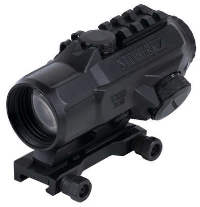 Steiner 8796762 T332 T-Sights 7.62 Black Rubber Armor 3x32mm Illuminated Red Rapid Dot 7.62 Reticle AR Platform