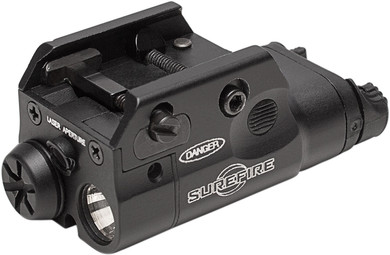 Surefire XC2A XC2 Ultra-Compact Handgun Light and Laser White LED 300 Lumens AAA NiMH Battery Black Aerospace Grade Aluminum