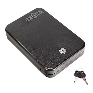 Surelock Security 3KEYMLBL Nighthawk Mobile Vault I Key Entry Matte Black Steel Holds 1 Handgun 2 in H x 6.50 in W x 9.75 in D