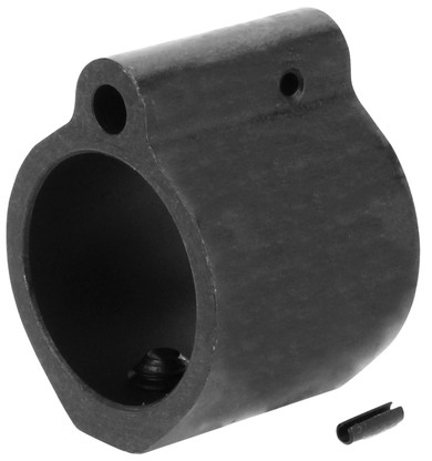 TacFire MAR001SBB Low Profile Gas Block 0.936 in Diameter Bull Barrel 5.56/223 & 308 Black Hardcoat Anodized Aluminum