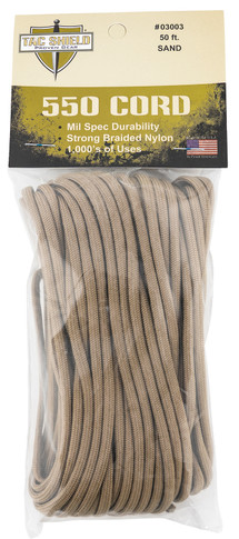 Tacshield 03003 550 Cord Sand 50' Long