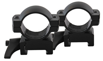 Traditions A1373 Weaver QD Ring Set 1 in Dia Medium Black Matte
