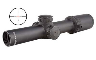 Trijicon AccuPower, 1-4x24 Riflescope, MOA Crosshair With Red LED, 30mm Tube 1900000