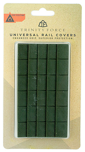 Trinity Force WNRKG Universal Keymod/MLok Rail Cover Green Heat Resistant Rubber 4.7 in L x 0.6 in W