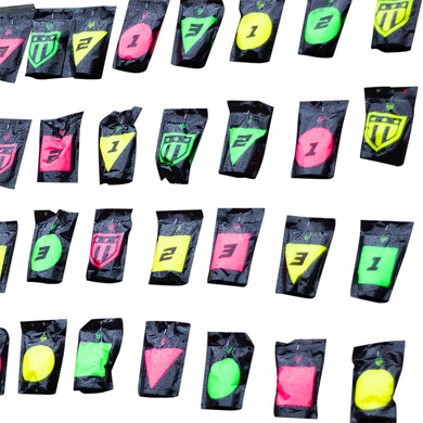 Triumph Systems 010212020 Pop Pack Mount Type Hanging Impact Enhancement Yes Green/Magenta/Yellow Pistol/Rifle Firearm 4 inH x 3.5 inW x 1.5 inD 10 Pk.