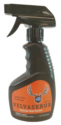Velvet Antler Tech VelvaScrub Enzyme Blood Remover 12 oz Spray Bottle