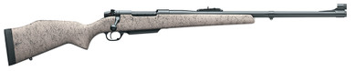 Weatherby Mark V Dangerous Game Rifle DGM458NR6O, 458 Win Mag, 24 in BBL, Bolt Action, Bell & Carlson Tan w/Black Spiderweb Stock, Blued Finish, 3+1 Rds