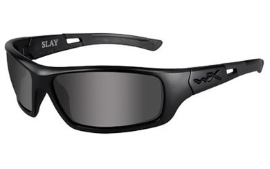 Wiley X Slay, Black Ops, Sunglasses, Medium Head Size, Matte Frame, Smoke Grey Lens, ANSI Approved ACSLA01