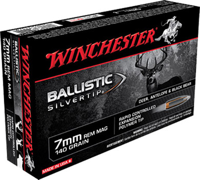 Winchester Ballistic Silvertip Ammunition 7mm Remington Magnum | SBST7A