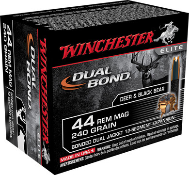 Winchester Dual Bond Handgun Ammunition, 44 Remington Magnum | S44RMDB