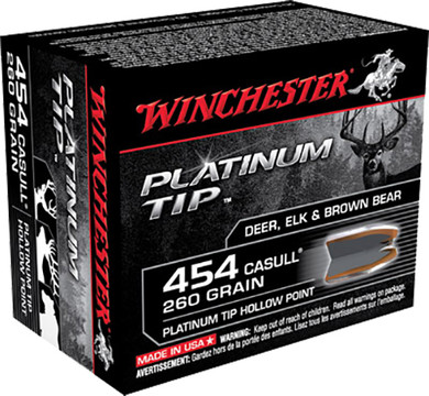 Winchester Platinum Tip Handgun Ammunition, 454 Casull | S454PTHP