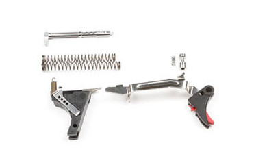 ZEV Technologies Fulcrum Ultimate Part Kit, Adjustable 2-6 lbs, Fits Glock 17/19/26 Gen 1-3, Black w/ Red Safety ZT-FUL-ULT-9-BR