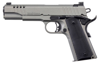 Auto-Ordnance 1911TCAC6N 1911 Full Size Frame 45 ACP 7+1, 5 Stainless Steel Barrel, Savage Cerakote Serrated w/Slide Cuts Stainless Steel Slide, Savage Cerakote Stainless Steel Frame w/Checkered Front Strap & Beavertail, Gray G10 Grip, Pistol