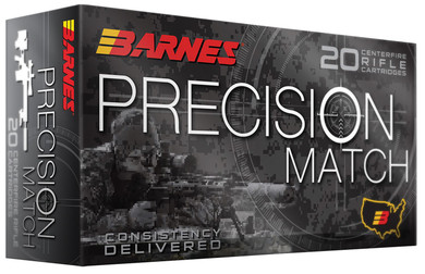 Barnes Bullets 32018 Precision Match 223Rem 77gr Match Burner OTM BT 20 Per Box/10 Case