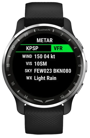 Garmin 0100249609 Black Band AMOLED Display Compatible w/ iPhone/Android, Watch