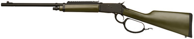 Gforce GFLVR357OD Saddlehorn 357 Mag 10+1 16.50 Black Steel Barrel, Black Pic Rail Aluminum Receiver, Fixed Green Synthetic Stock, Rifle