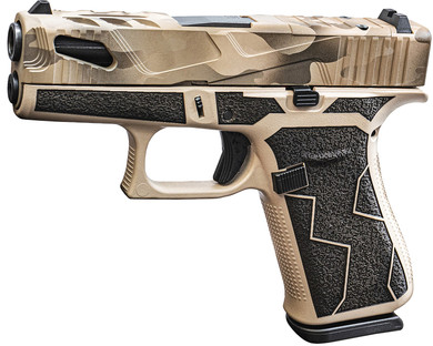 Glock PX4350204FRMOSNBRKUPF G43X MOS Sub-Compact Frame 9mm Luger 10+1 3.41 Black GMB Barrel, Tan/Black Breakup Pattern MOS Cut/Serrated Steel Slide, Tan/Black Cerakote Poly Frame, Black Textured Poly Grip, Ambi, Pistol