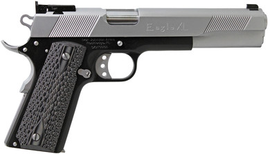 Iver Johnson EAGLEXL10TT Eagle Deluxe 10mm Auto 8+1 6 Steel Barrel, Hard Chrome Serrated Steel Slide, Matte Black Steel Frame w/Beavertail, Black/Gray G10 Grip, Pistol