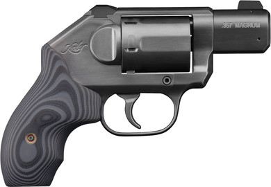 Kimber 3400012CA K6S DC *CA Compliant DAO 357 Mag 6 Shot 2 Brushed Black DLC Stainless Steel Barrel & Cylinder, Black DLC Brushed Stainless Steel Frame, G10 Grip, Concealed Hammer, Revolver
