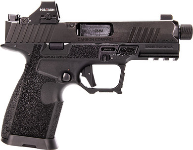 Kimber 3800019 R7 Mako Carbon Compact w/Optic Compact Frame 9mm Luger 15+1 4.42 Black DLC Threaded Barrel, Black FNC Nitride Optic Ready/Serrated Stainless Steel Slide, Black Carbon Fiber w/Pic Rail, Holosun HS 407K Red Dot, Pistol