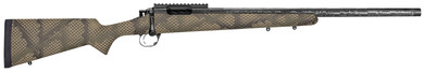 Proof Research 140659 Glacier Full Size 7mm PRC 4+1 22 Carbon Fiber Match Grade Threaded Barrel, Black Cerakote Steel Receiver w/Pic Rail, Tactical Flat Dark Earth Proof Hunter Carbon Fiber Stock, Right Hand, Rifle