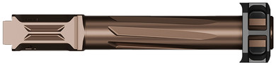 Radian Weapons R0834 Ramjet + Afterburner Combo 9mm Luger Compatible w/Glock 19 Gen4, Bronze Stainless Steel, Handgun Barrel