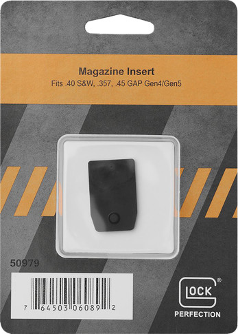 Glock 50978 Magazine Insert Floor Plate 9mm Fits Glock 43 Slim Black