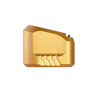 Tyrant CNC TDMPMAGEXFSGOLD Magazine Extension 9mm/40 S&W Fits S&W M&P Full-Size Black Aerospace Grade Aluminum