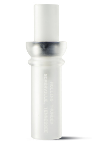Rolling Thunder Game Call DC212CF Two Stroke Double Reed Cutdown Attracts Ducks Frost Acrylic