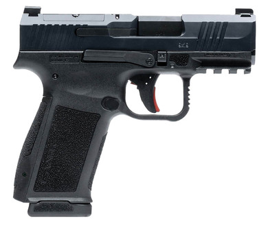 Canik HG7884N Mete MC9L Sub-Compact Frame 9mm Luger 10+1 3.18 Black Nitride Steel Barrel, Black Nitride Serrated Steel Slide, Black Poly Frame w/Pic Rail, Black Poly Grip, Pistol