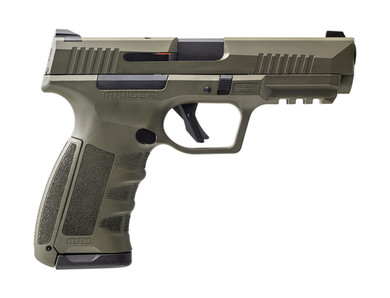 Dickinson LLC RA9G RA9 9mm Luger 17+1 4.25 Black Steel Barrel, OD Green Cerakote Serrated Aluminum Slide, OD Green Poly Frame w/Acc Rail, Pistol