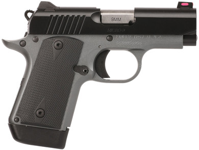 Kimber 3300242 Micro 9 Shadow Ghost Micro Frame 9mm Luger 7+1 3.15 Stainless Match Grade Barrel, Black Serrated Stainless Steel Slide, Kimpro II Gray Aluminum Frame w/Beavertail, Black/Gray G10 Grip, Pistol