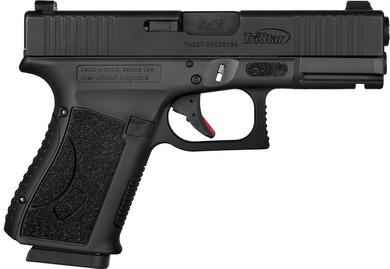 TriStar 85760 Apoc 9mm Luger 15+1 4.02 Black Steel Barrel, Black Cerakote Serrated Steel Slide & Poly Frame w/Acc Rail, Textured Grip, Pistol