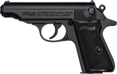 Walther 4796030 PP 32 ACP 8+1 3.90 Black Steel Barrel, Black Serrated Steel Slide, Black Aluminum Frame w/Beavertail, Textured Poly Grip, Pistol
