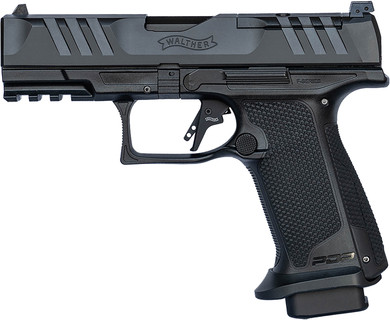 Walther 4796040 PDP F-Series Pro 9mm Luger 18+1 4 Black Steel Barrel, Black Serrated/Optic Ready Steel Slide, Black Poly Frame w/Pic Rail, Medium Backstrap Grip, Pistol