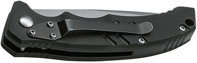 Boker 01BO482 Intention II Folding Drop Point Plain D2 Steel Blade Black G10 Handle