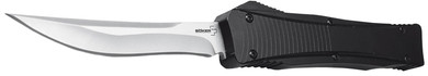 Boker 06EX243 3.35 Plain D2 Steel Blade Black Aluminum Handle, Knife