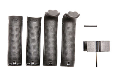 Glock 30818 Backstrap/Beavertail Set Compatible w/ Glock 17/22/31/34 Black Polymer