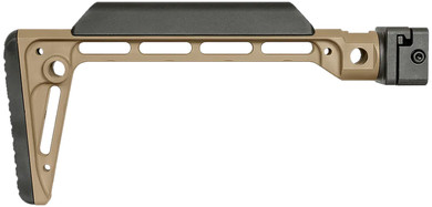 Midwest Industries MIMINSFFDE Minimalistic Side Fold Stock Flat Dark Earth 6061 Aluminum Fold, Stock