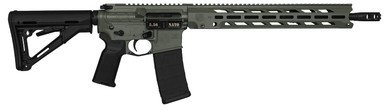 Diamondback DB1784K791 DB15 Obsidian 5.56 NATO 30+1 16 Black Nitride Threaded Barrel, Jungle Green Cerakote Pic Rail Aluminum Receiver, Magpul CTR Black Synthetic Stock & Magpul MOE K2 Grip, Rifle