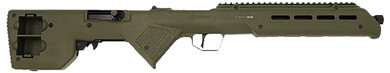 Desert Tech TRKRF2218GRN Trek-22 Green Compact 22 LR 18 Free Floating Steel Barrel, Pic Rail Receiver, M-LOK Handguards, Fixed Poly Stock, Suppressor Ready, Rimfire Rifle