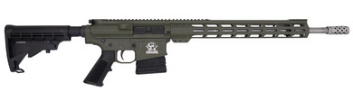 Great Lakes GL10308SSODG GLFA 308 Win 10+1 18 Stainless Threaded Barrel, OD Green Cerakote Pic Rail Aluminum Receiver, 6 Position Mil-Spec Black Synthetic Stock, Mil-spec Poly Grip, Rifle