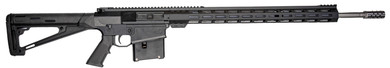 Great Lakes GL10LA65PRCSSBLK GLFA 6.5 PRC 10+1 24 Stainless Threaded Barrel, Black Cerakote Pic Rail Aluminum Receiver, M-LOK Handguard, Hogue Fixed Black Synthetic Stock, Mil-Spec Grip, Rifle