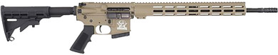 Great Lakes GL15350SSFDE16 GLFA 350 Legend 5+1 18 Stainless Threaded Barrel, Flat Dark Earth Cerakote Pic Rail Aluminum Receiver, M-LOK Handguard, Black Synthetic Stock, Mil-Spec Grip, Rifle